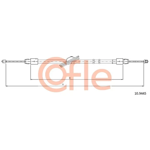 Ťažné lanko parkovacej brzdy COFLE 10.9445
