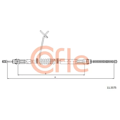 Ťažné lanko parkovacej brzdy COFLE 11.5575