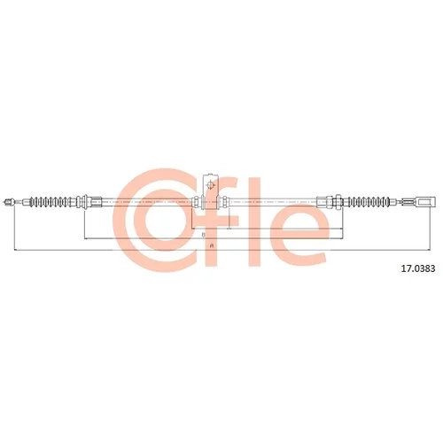 Ťažné lanko parkovacej brzdy COFLE 17.0383