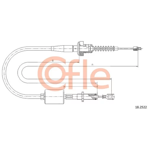 Lanko ovládania spojky COFLE 18.2522