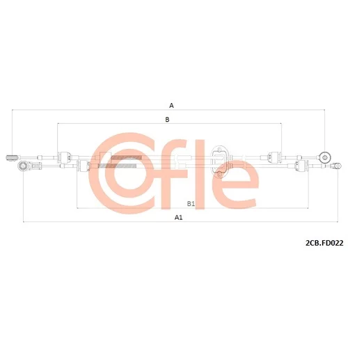 Lanko ručnej prevodovky COFLE 2CB.FD022
