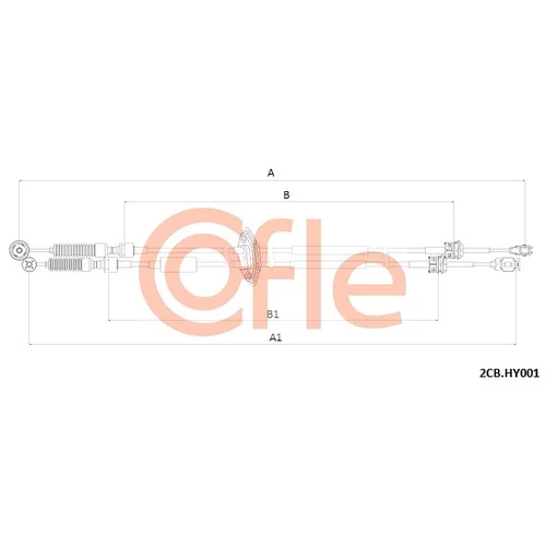 Lanko ručnej prevodovky COFLE 2CB.HY001