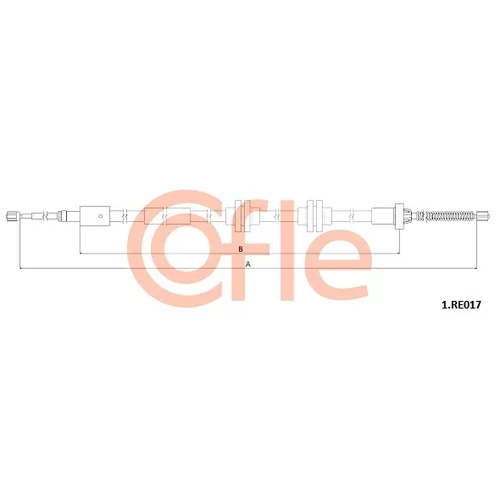 Ťažné lanko parkovacej brzdy COFLE 92.1.RE017
