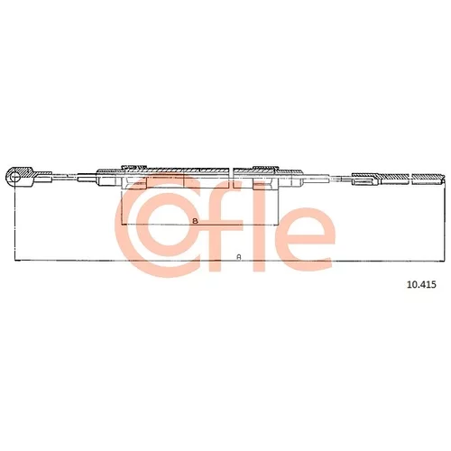 Ťažné lanko parkovacej brzdy COFLE 92.10.415