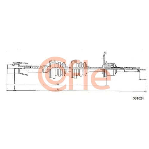 Hriadeľ tachometra COFLE 92.S31024