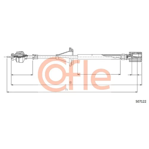 Hriadeľ tachometra COFLE S07122