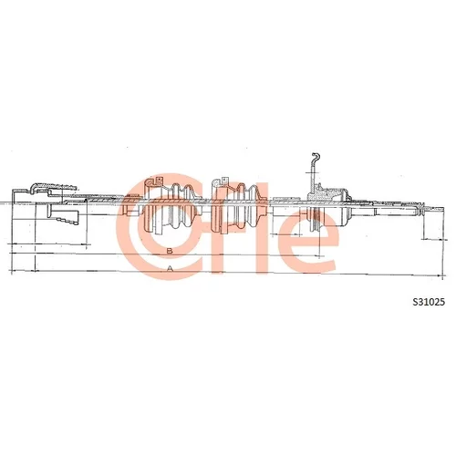 Hriadeľ tachometra COFLE S31025