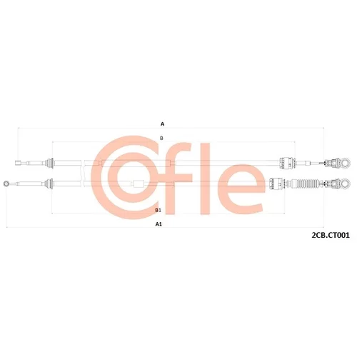 Lanko ručnej prevodovky COFLE 2CB.CT001