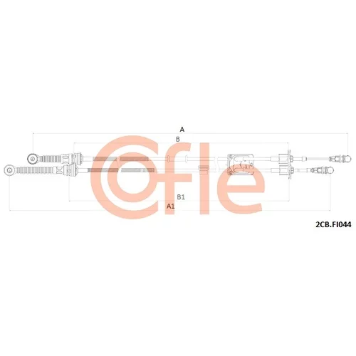 Lanko ručnej prevodovky COFLE 2CB.FI044