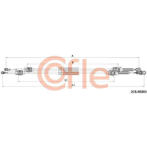 Lanko ručnej prevodovky COFLE 2CB.RE003