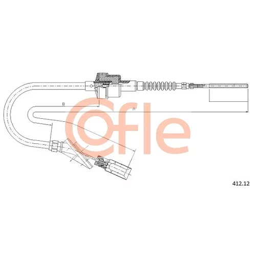 Lanko ovládania spojky COFLE 412.12