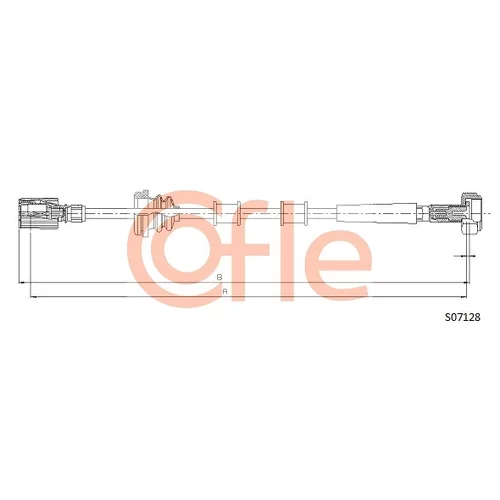 Hriadeľ tachometra COFLE S07128