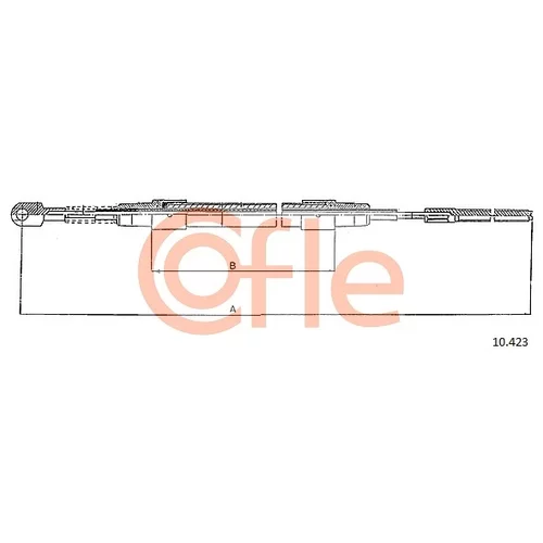 Ťažné lanko parkovacej brzdy COFLE 10.423