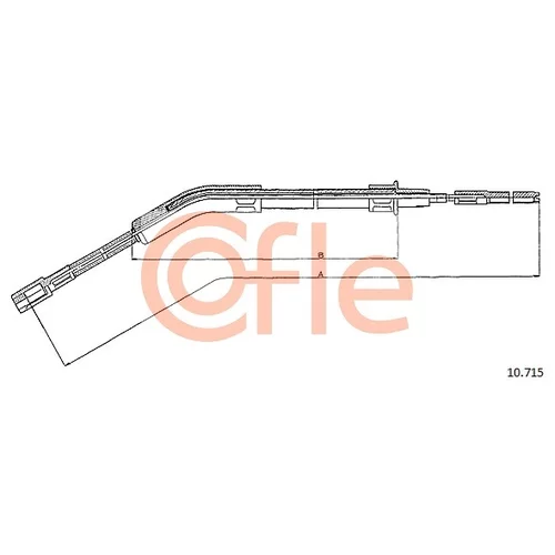 Ťažné lanko parkovacej brzdy COFLE 10.715