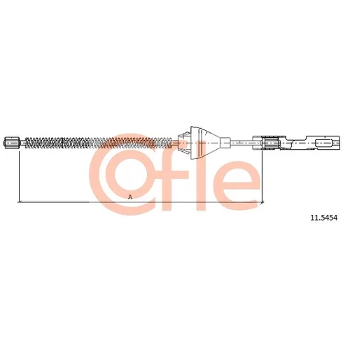 Ťažné lanko parkovacej brzdy COFLE 11.5454