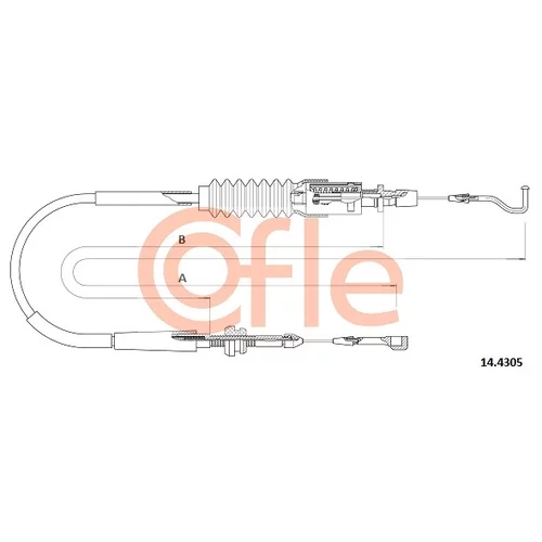 Plynové lanko COFLE 14.4305