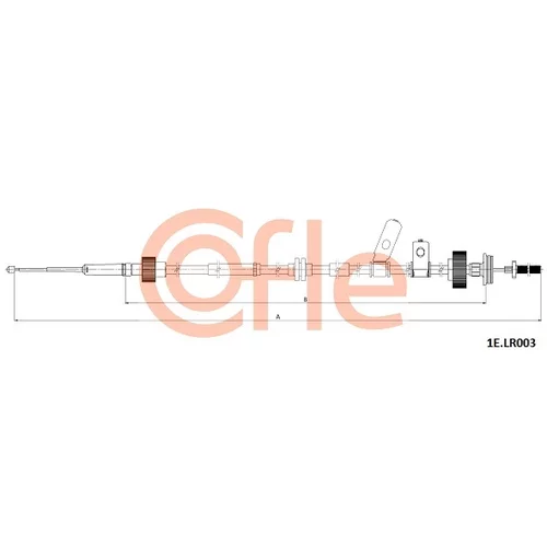 Ťažné lanko parkovacej brzdy COFLE 1E.LR003