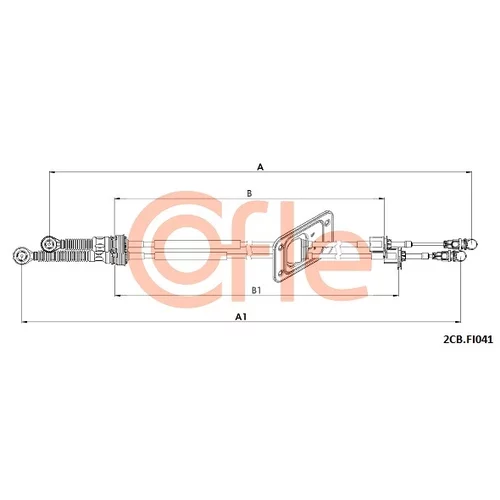 Lanko ručnej prevodovky COFLE 2CB.FI041