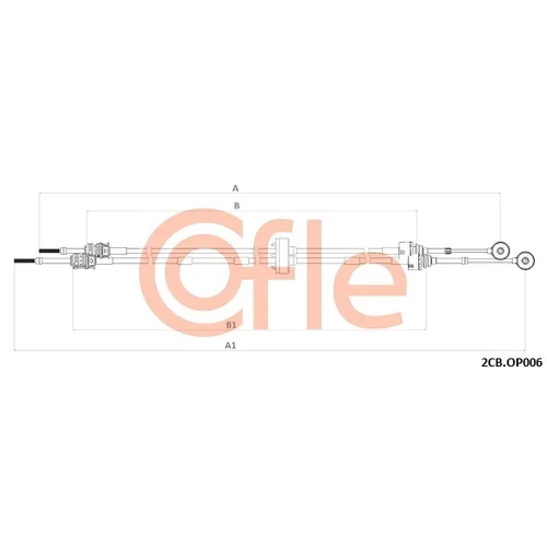Lanko ručnej prevodovky COFLE 2CB.OP006