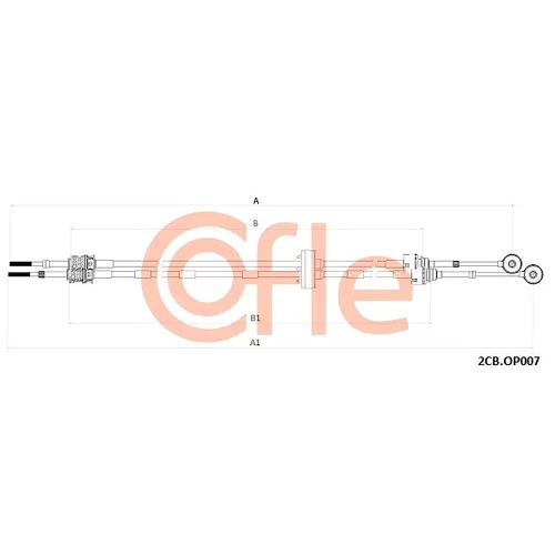 Lanko ručnej prevodovky COFLE 2CB.OP009