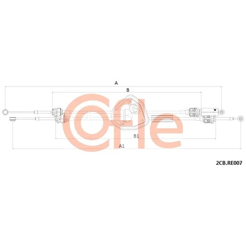 Lanko ručnej prevodovky COFLE 2CB.RE007