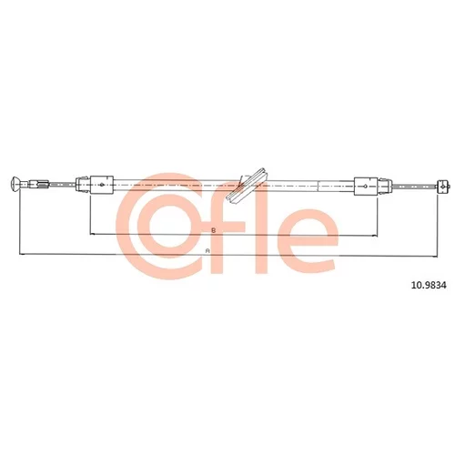 Ťažné lanko parkovacej brzdy COFLE 92.10.9834