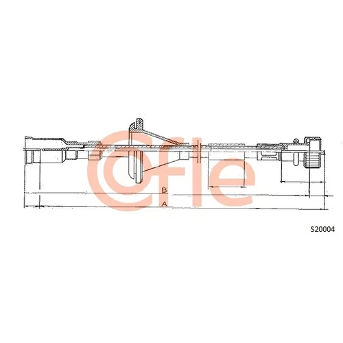 Hriadeľ tachometra S20004 /COFLE/