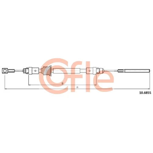 Ťažné lanko parkovacej brzdy COFLE 10.6855
