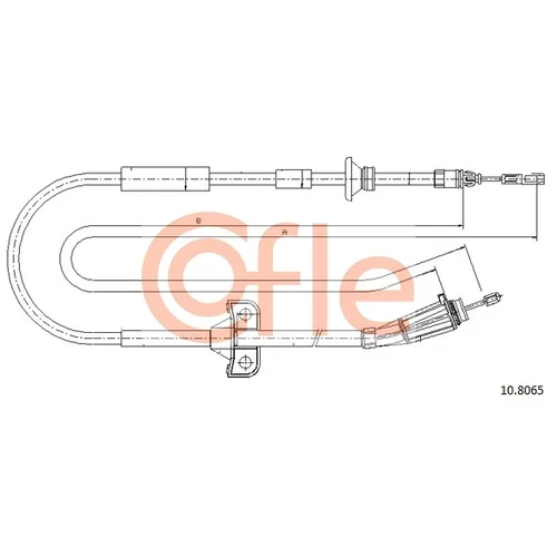 Ťažné lanko parkovacej brzdy COFLE 10.8065