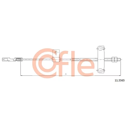 Ťažné lanko parkovacej brzdy COFLE 11.5565
