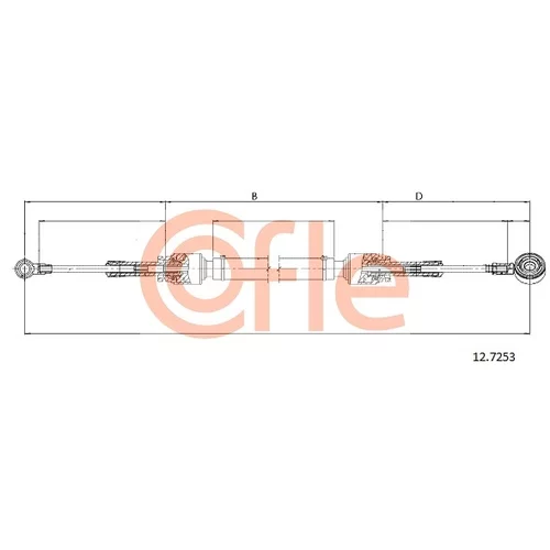 Lanko ručnej prevodovky 12.7253 /COFLE/