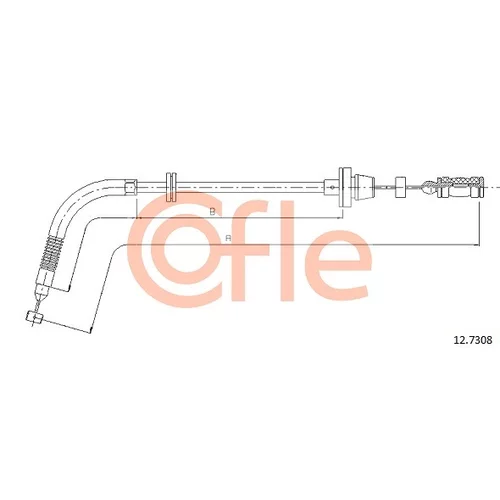 Plynové lanko COFLE 12.7308