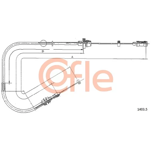 Plynové lanko COFLE 1403.5