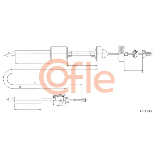 Lanko ovládania spojky COFLE 15.3133
