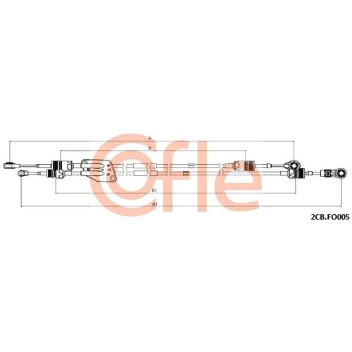 Lanko ručnej prevodovky COFLE 2CB.FO005