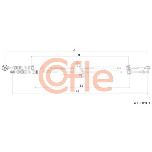 Lanko ručnej prevodovky COFLE 2CB.HY003