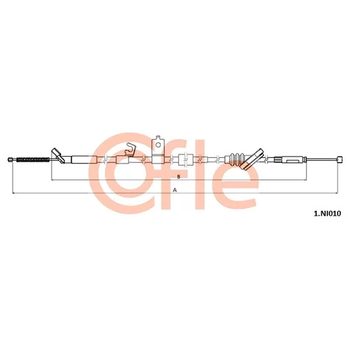 Ťažné lanko parkovacej brzdy COFLE 92.1.NI010