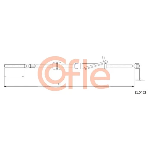 Ťažné lanko parkovacej brzdy COFLE 92.11.5462