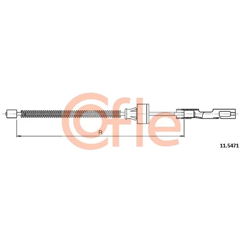 Ťažné lanko parkovacej brzdy COFLE 92.11.5471