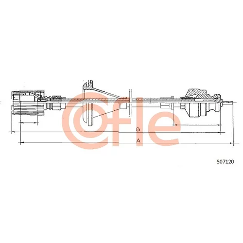 Hriadeľ tachometra COFLE 92.S07120