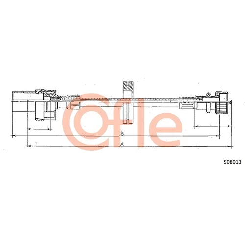 Hriadeľ tachometra COFLE 92.S08013