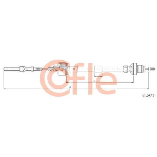 Lanko ovládania spojky COFLE 11.2532