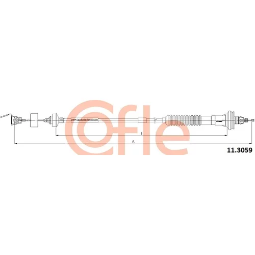 Lanko ovládania spojky COFLE 11.3059