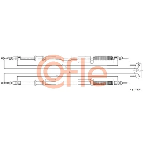 Ťažné lanko parkovacej brzdy 11.5775 /COFLE/