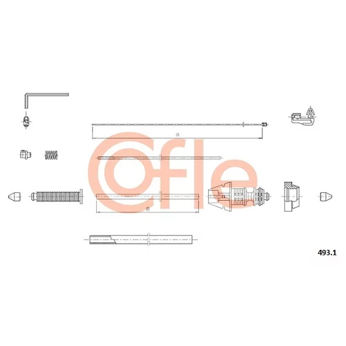Plynové lanko 493.1 /COFLE/