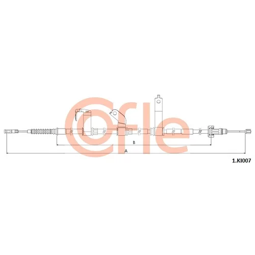 Ťažné lanko parkovacej brzdy COFLE 92.1.KI007