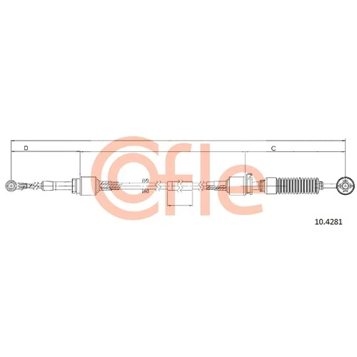 Lanko ručnej prevodovky COFLE 92.10.4281