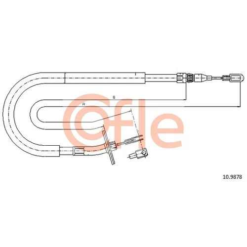 Ťažné lanko parkovacej brzdy COFLE 92.10.9878