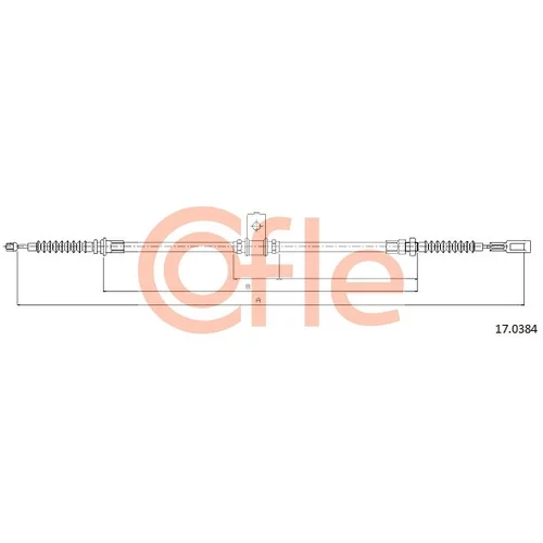 Ťažné lanko parkovacej brzdy COFLE 92.17.0384