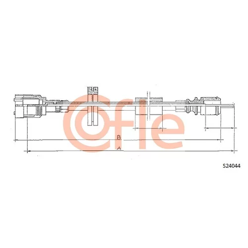 Hriadeľ tachometra S24044 /COFLE/